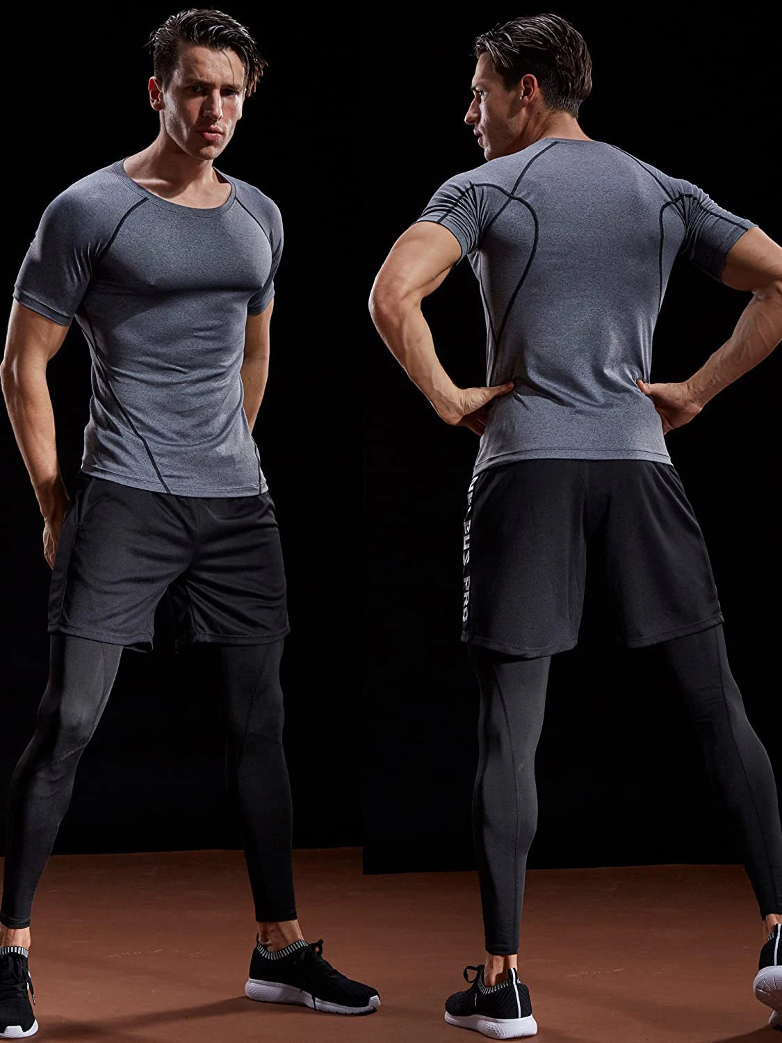 Men’s Compression T-Shirt – Quick Dry Athletic Gym Top