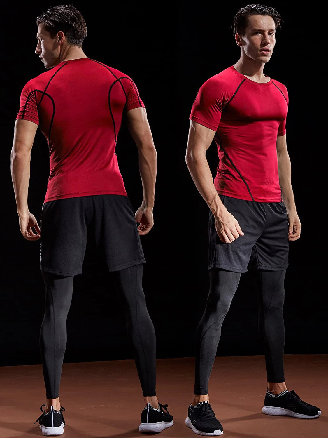 Men’s Compression T-Shirt – Quick Dry Athletic Gym Top