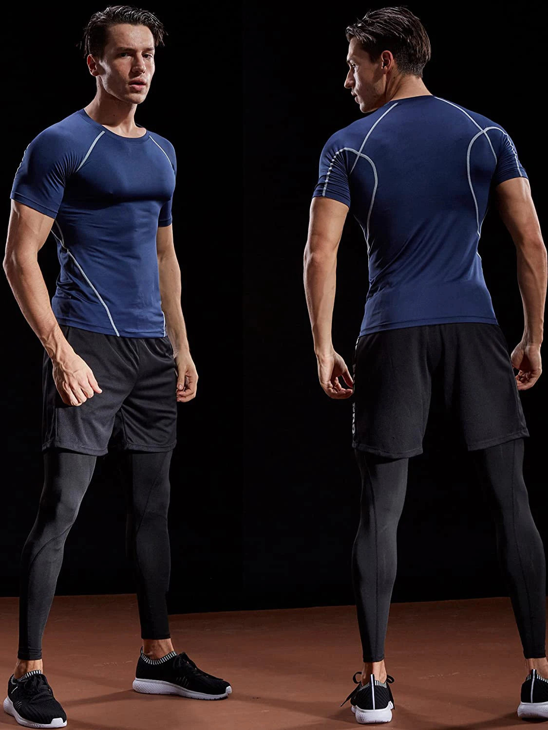 Men’s Compression T-Shirt – Quick Dry Athletic Gym Top