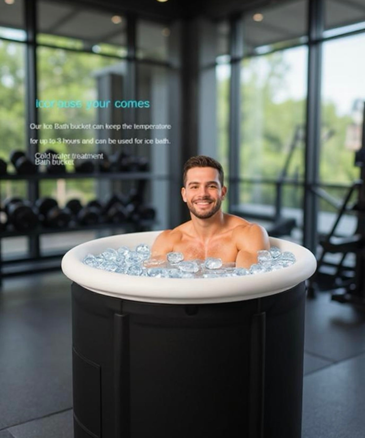 Portable Ice Bath Tub – Large, Collapsible Cold Plunge for Recovery & Therapy